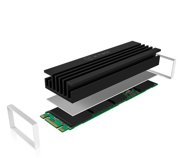 ICY BOX Radiator dla dysku SSD M.2 2280 - 1275299 - zdjęcie 4